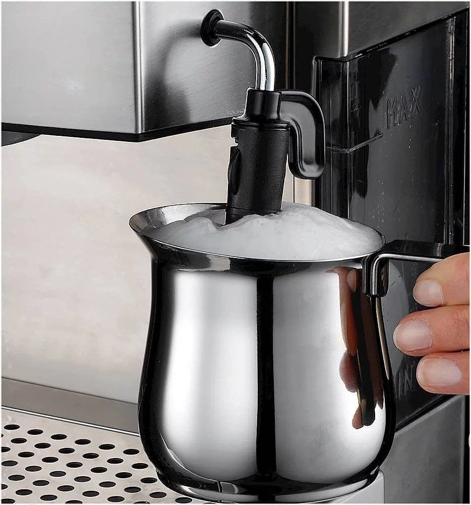 De’Longhi – Espresso Machine with 15 bars of pressure, Milk Frother and removable water tank – Stainless Steel image 4