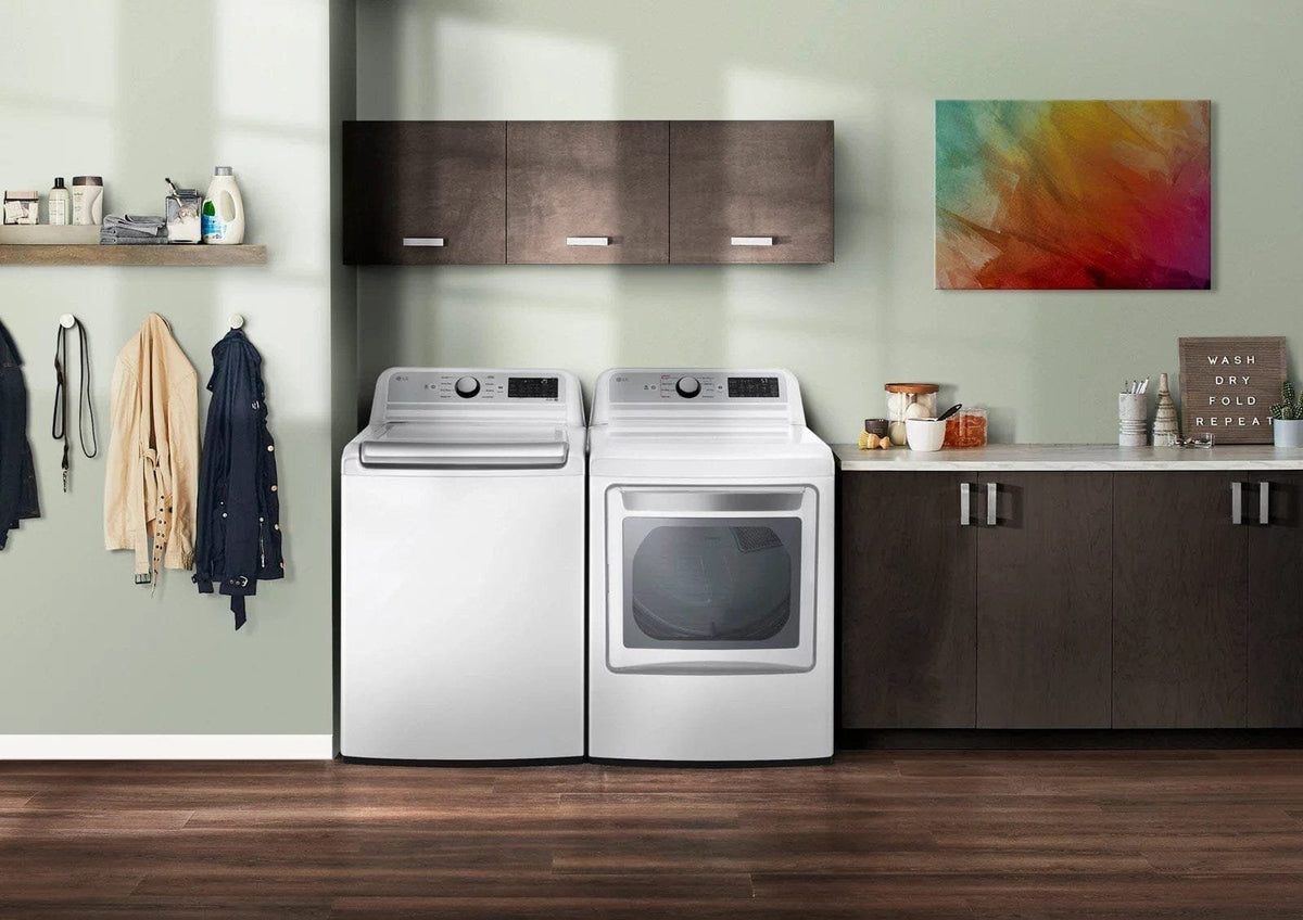 LG – 5.5 Cu. Ft. Smart Top Load Washer with TurboWash3D – White image 4