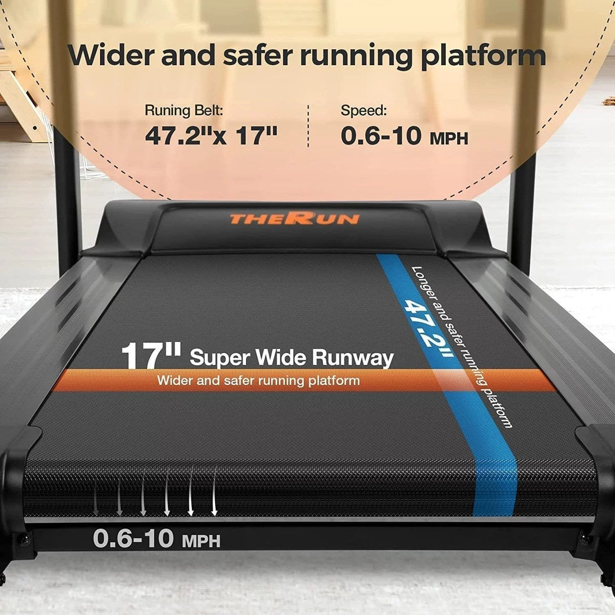 THERUN Incline Treadmill image 2