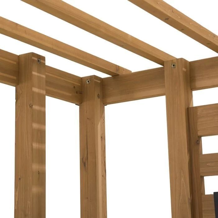 SummerCove 10.5 ft. x 10 ft. Cedar Wood Pergola with Adjustable Hanging Planters image 5