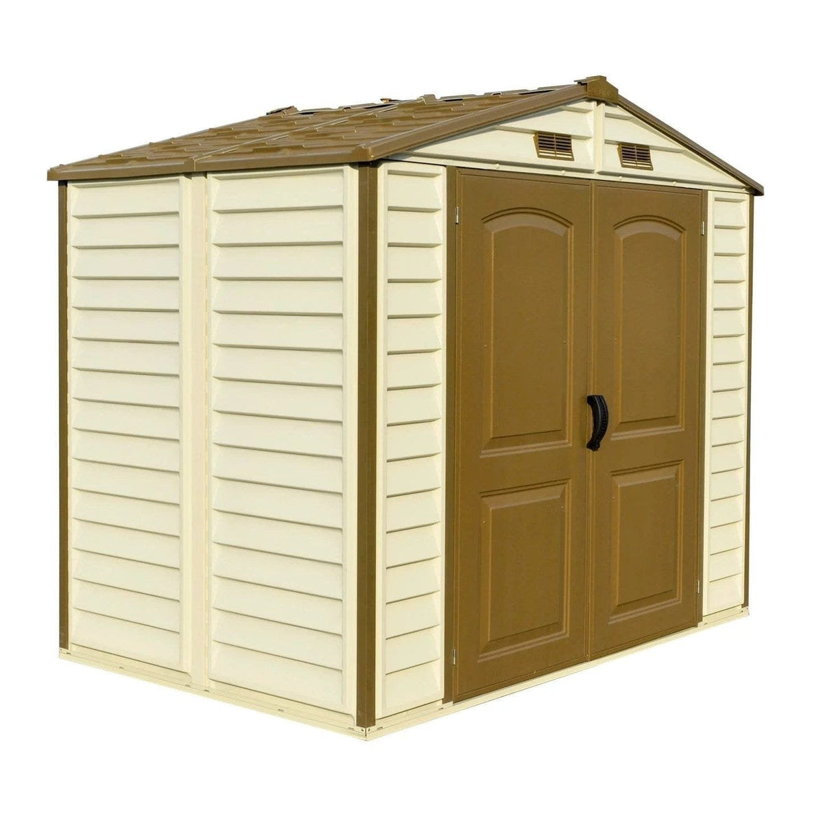 DuraMax 8ft x 6ft Storeall Vinyl Shed with Foundation Kit and window image 4