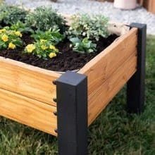 Raised planter 100% authentic teak wood image 1