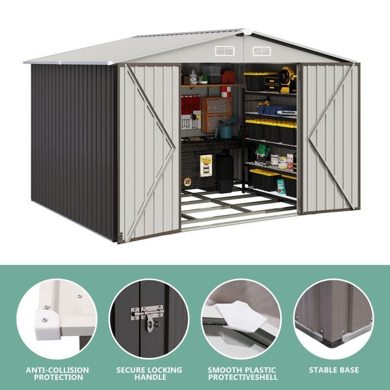 10 ft. W x 8 ft. D Storage Shed image 1