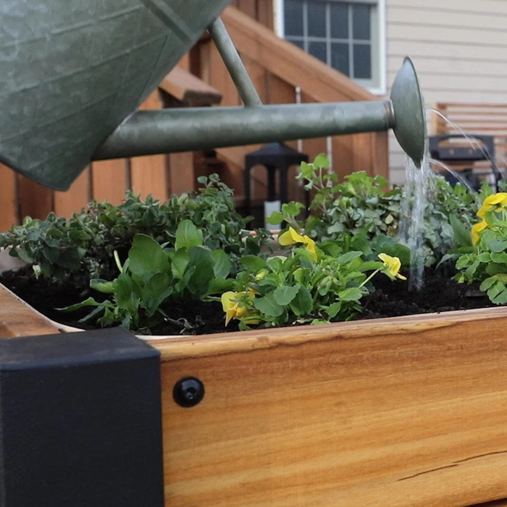 Raised planter 100% authentic teak wood image 3