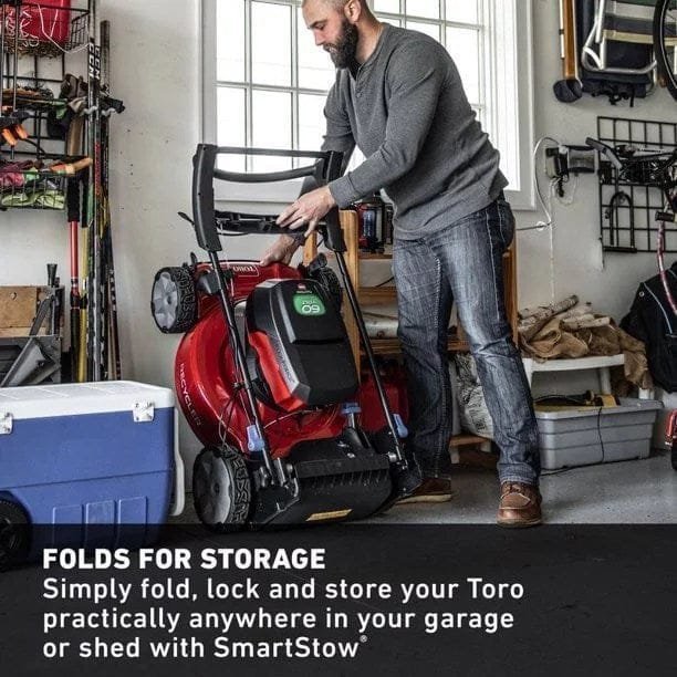 Flex-Force 60V Cordless 2-Tool Combo Kit 22 in. Recycler Walk Behind Lawn Mower & Leaf Blower w/Charger & Batteries image 3