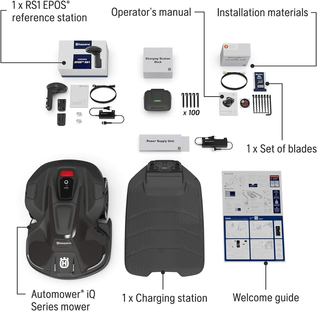 Husqvarna 440iQ Robotic Lawn Mower, 2 Acre, Wire-Free, Charging Station image 37