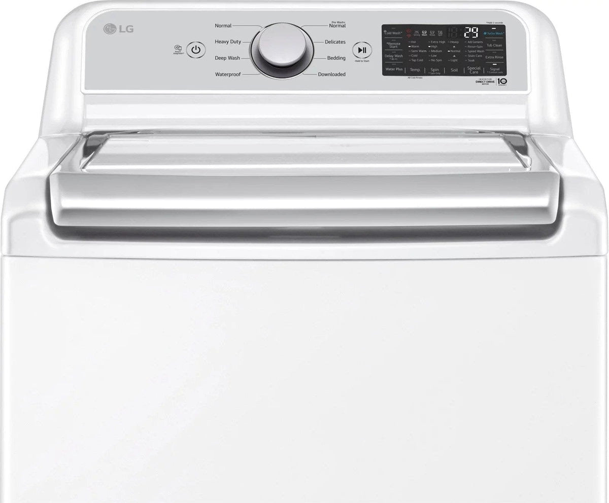 LG – 5.5 Cu. Ft. Smart Top Load Washer with TurboWash3D – White image 9