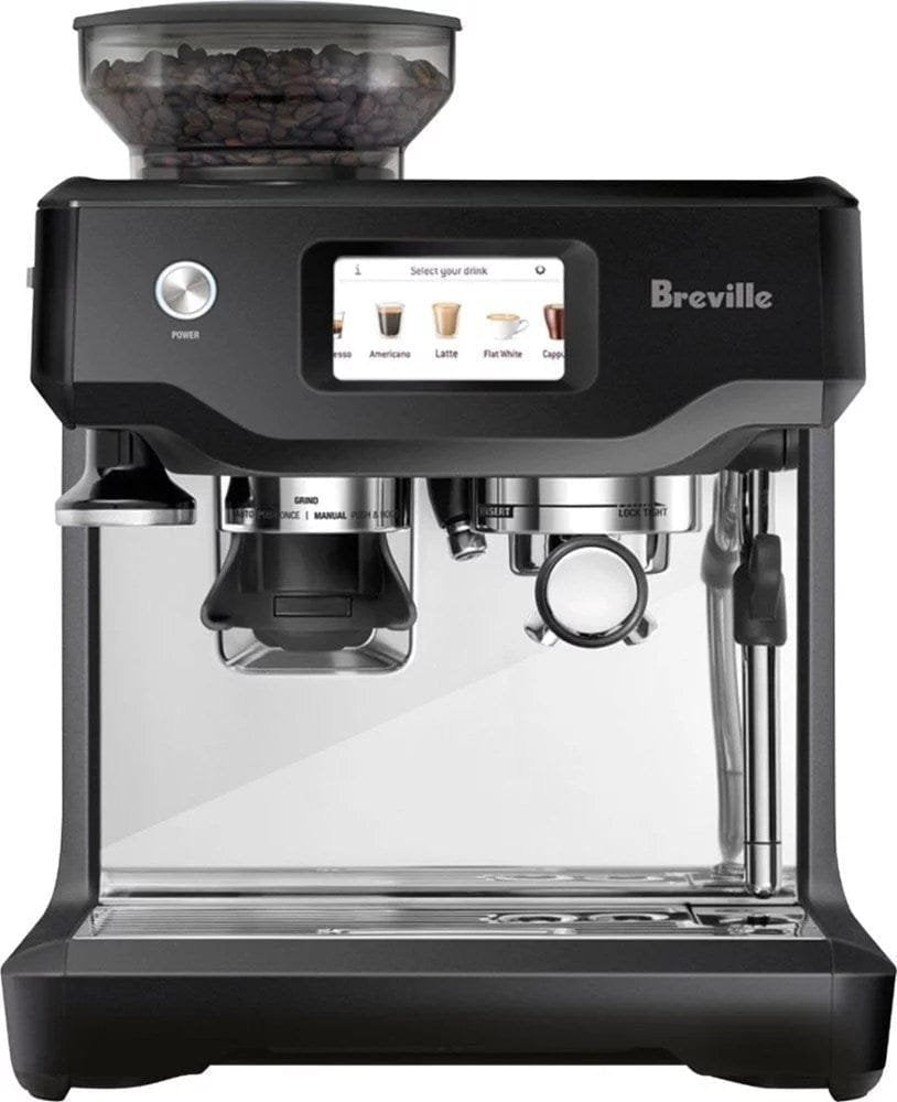 Breville – the Barista Touch Espresso Machine with 15 bars of pressure, Milk Frother and intergrated grinder – Black Truffle image 0