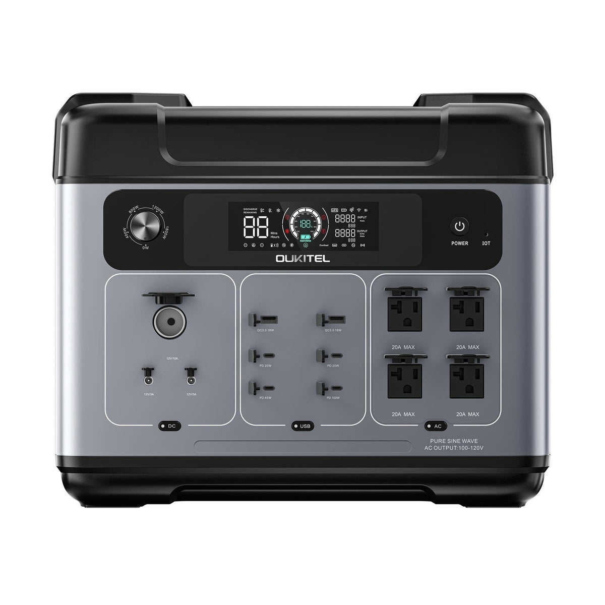 OUKITEL P2001 Plus Portable Power Station 2400W/2048Wh image 7