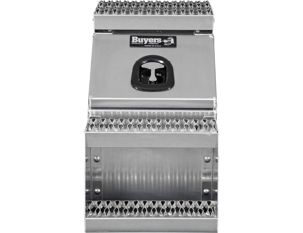 Buyers Products 28-in x 24-in x 19-in Smooth Aluminum Step Box Truck Tool Box 1705285 image 7