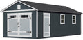Handy Home Products Manhattan 12×24 Garage Do-it-Yourself Wooden Storage Shed, Does not Include Paint and Roofing Shingles image 0
