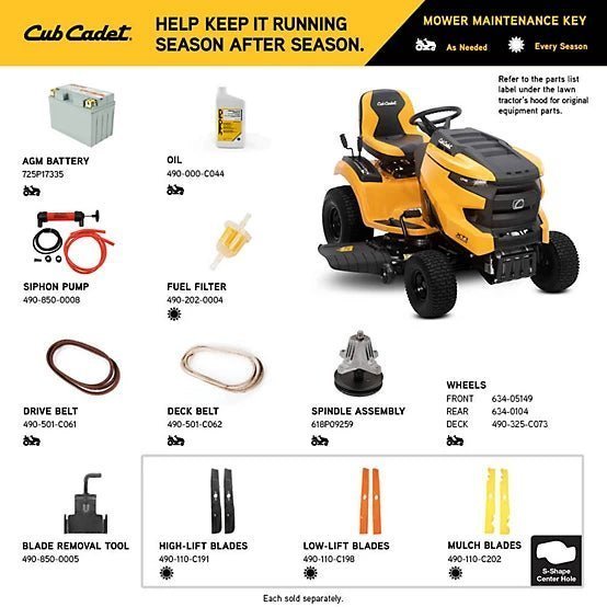 Cub Cadet 42 in. Gas-Powered Intellipower Riding Lawn Mower image 1