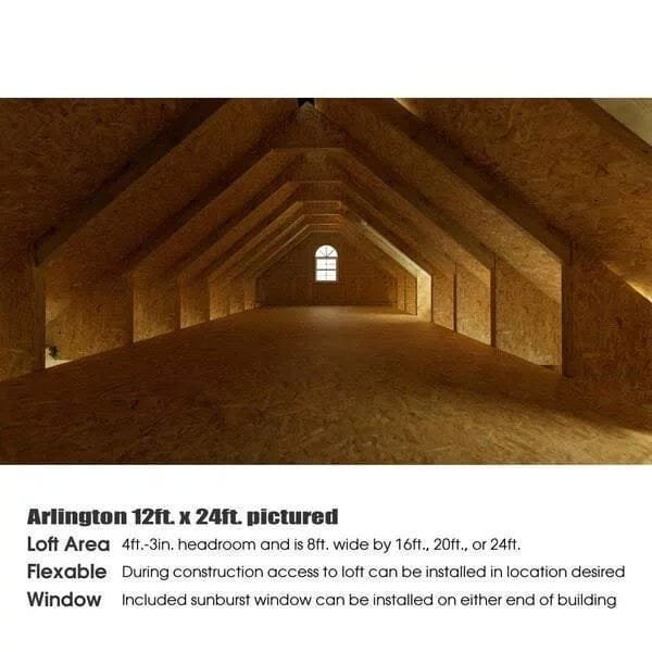 Best barns 12-ft x 20-ft Arlington with Floor Gable Engineered Storage Shed Installation Included image 4