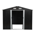 8′ x 10′ Tool Storage Shed Charcoal Black image 0