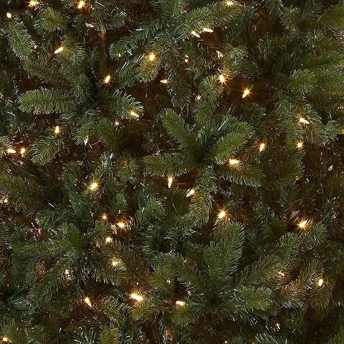 National Tree Company Pre-Lit ‘Feel Real’ Artificial Full Downswept Christmas Tree, Green, Douglas Fir, Dual Color LED Lights, Includes PowerConnect and Stand, 7.5 Feet image 3