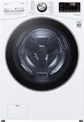 LG – 5.0 Cu. Ft. High-Efficiency Stackable Smart Front Load Washer with Steam and Built-In Intelligence – White image 0