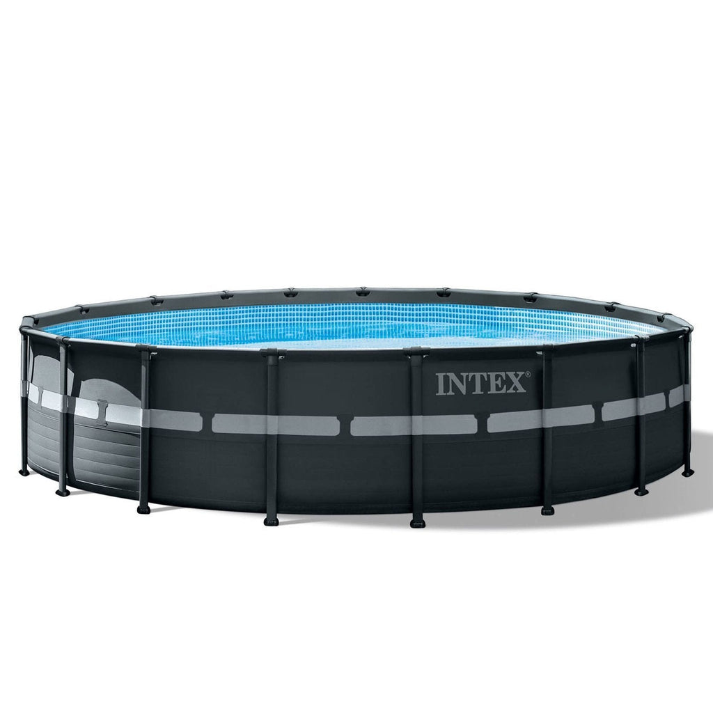 Intex Ultra XTR Frame 18′ x 52″ Above Ground Swimming Pool with Sand Filter Pump, Ladder, Cover, & Maintenance Accessory Kit with Vacuum and Skimmer image 8