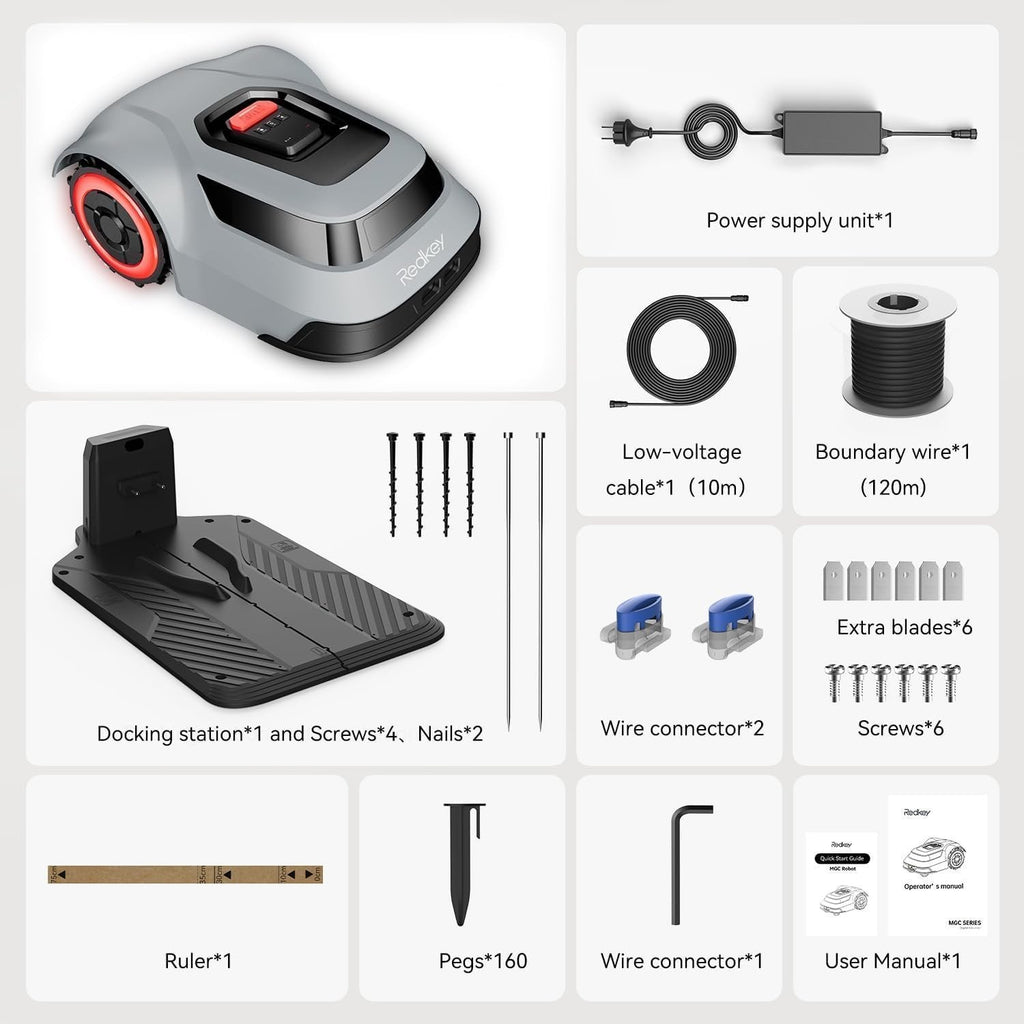 Redkey MGC1000 Robot Lawn Mower for 0.25 Acre with Auto Recharge image 8