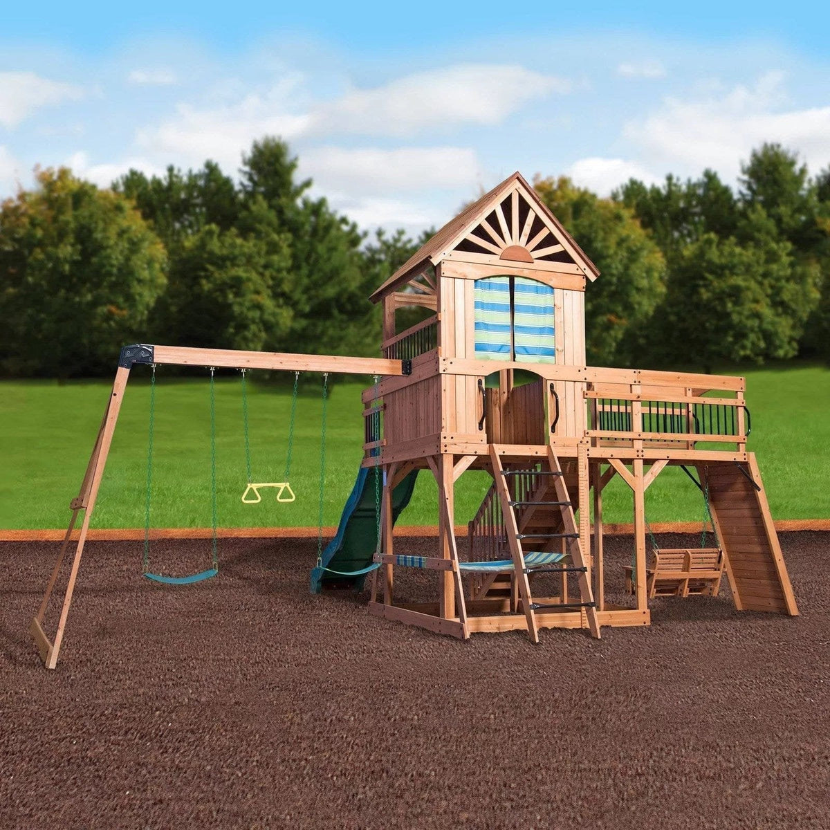 Backyard Discovery Caribbean Cedar Swing Set image 4