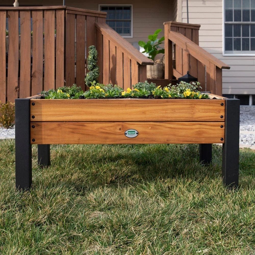 Raised planter 100% authentic teak wood image 9