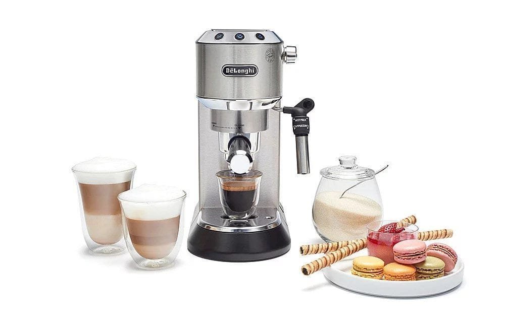 De’Longhi – DEDICA Espresso Machine with 15 bars of pressure and Milk Frother – Metal image 6