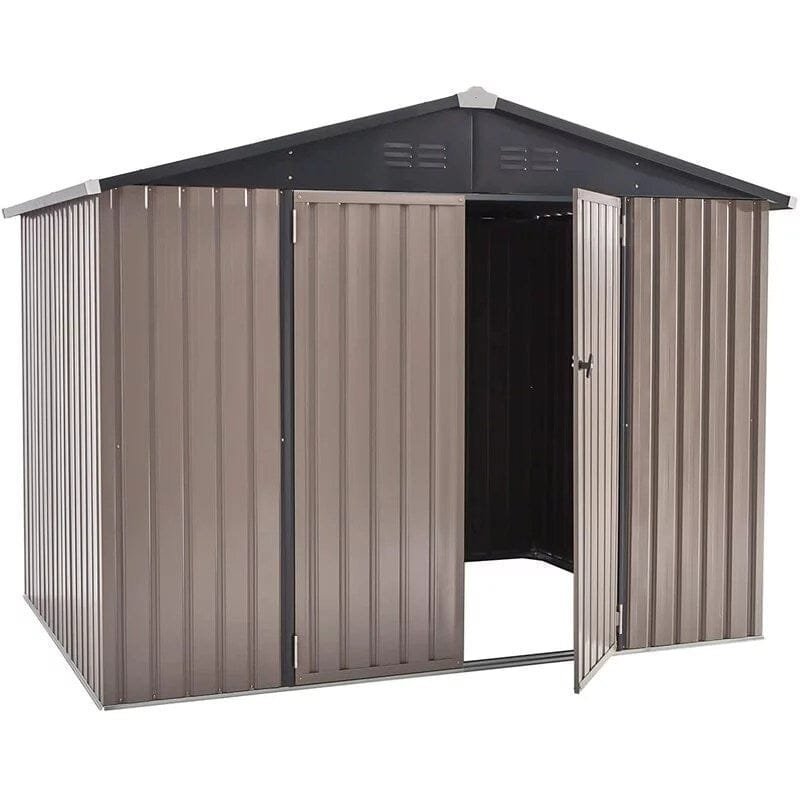 8 Ft. W x 6 Ft. D Metal Storage Shed image 0