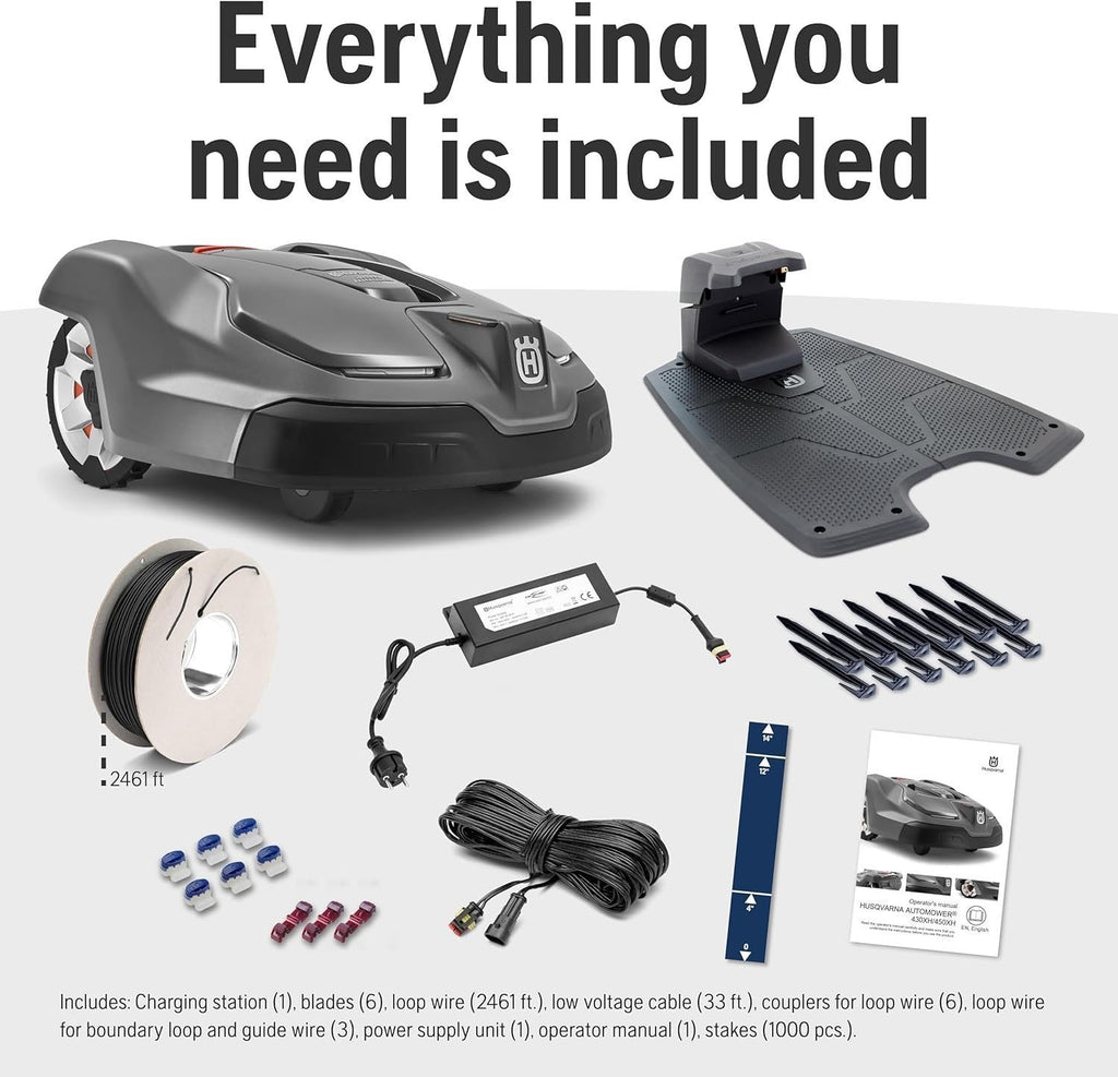 Husqvarna 440iQ Robotic Lawn Mower, 2 Acre, Wire-Free, Charging Station image 6