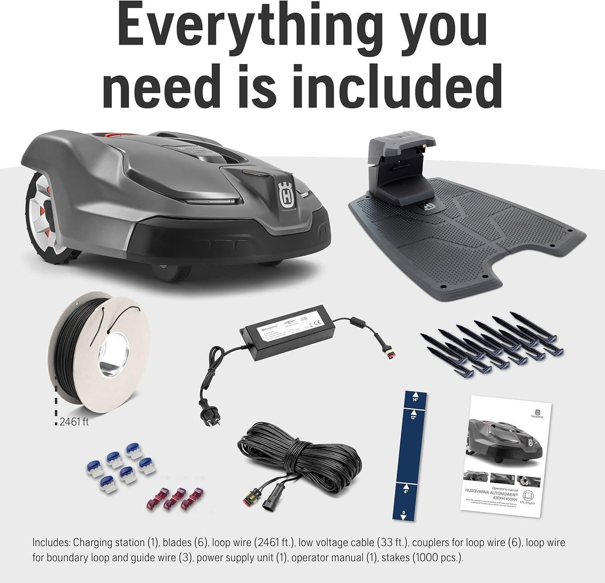Husqvarna 440iQ Robotic Lawn Mower, 2 Acre, Wire-Free, Charging Station image 6