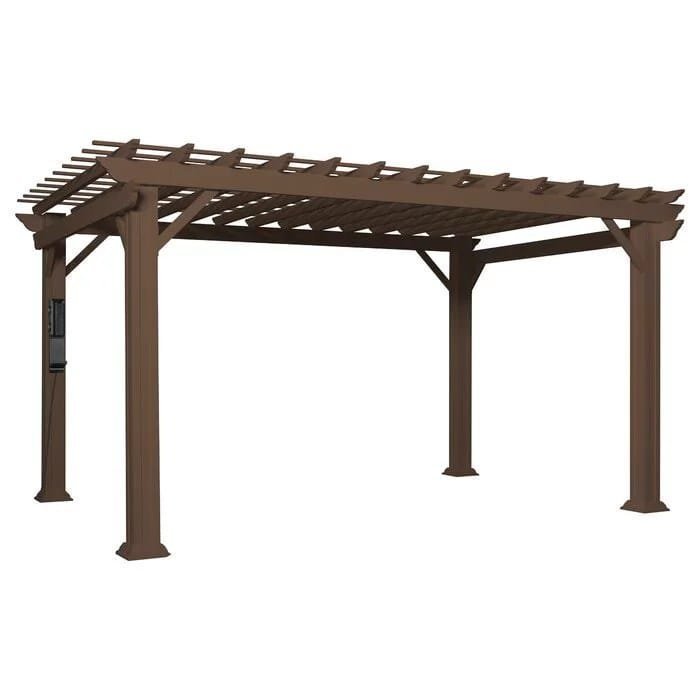 Backyard Discovery 14 ft. x 10 ft. Steel Traditional Pergola image 0