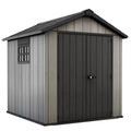 Keter Oakland 7.5×7 Storage Shed Grey image 0