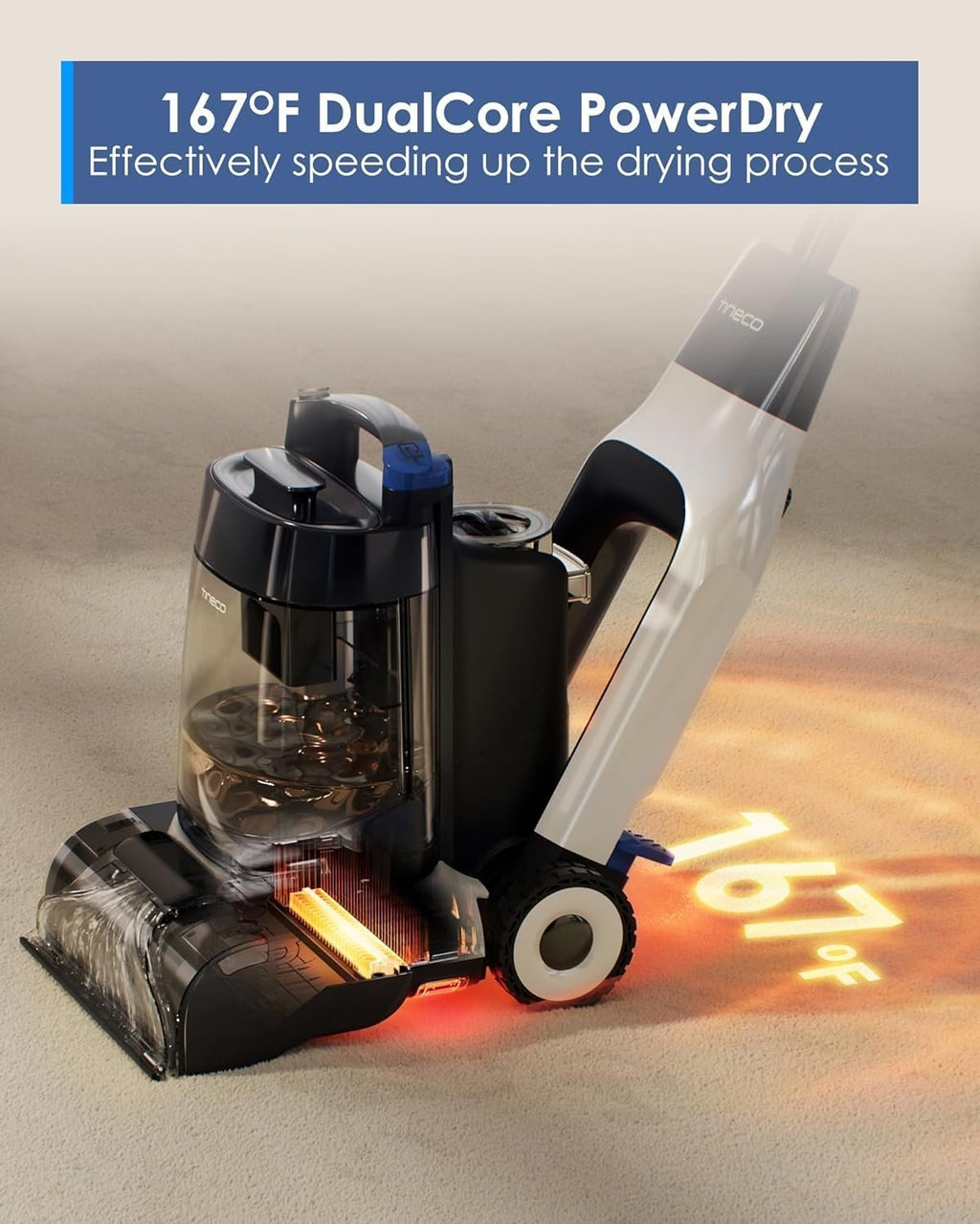Tineco CARPET ONE Cruiser Smart Carpet Cleaner with Self-Cleaning & FlashDry image 2