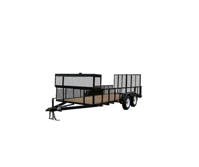 Carry-On Trailer 6-ft x 16-ft Treated Lumber Utility Trailer with Ramp Gate image 1