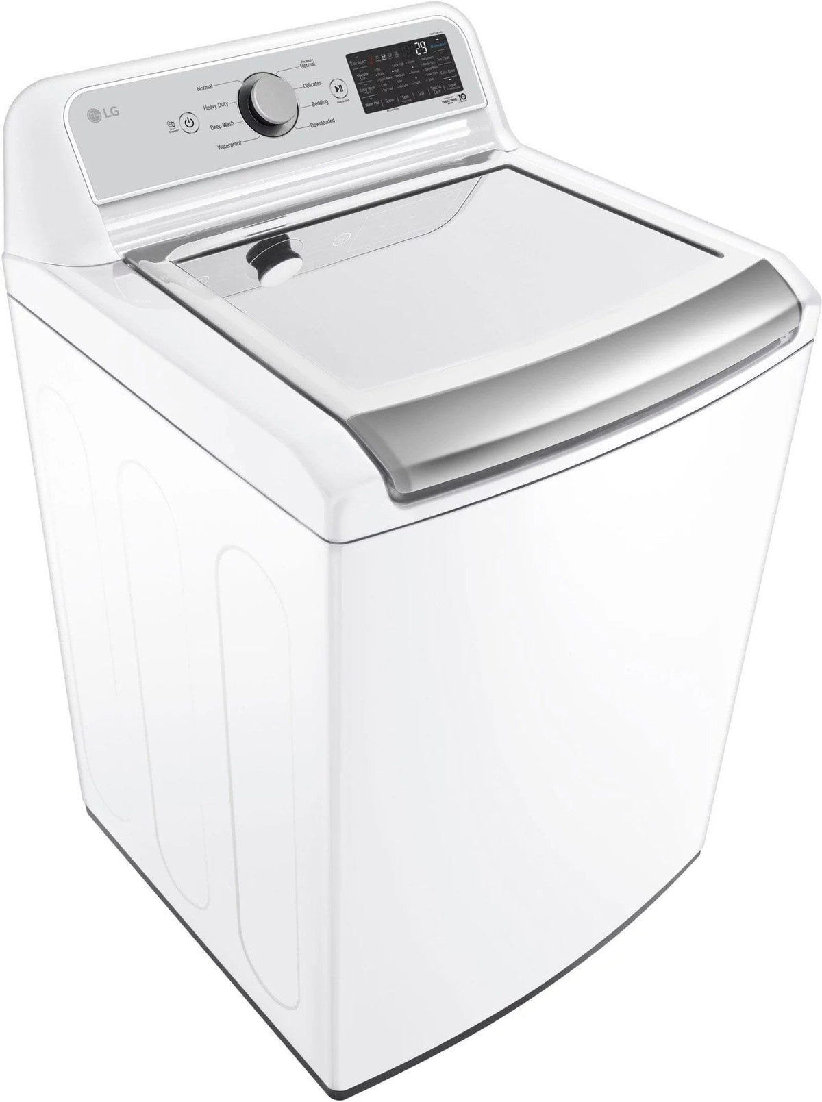 LG – 5.5 Cu. Ft. Smart Top Load Washer with TurboWash3D – White image 1