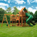 Treasure Trove II Swing Set /Tongue and Groove Wood Roof image 0