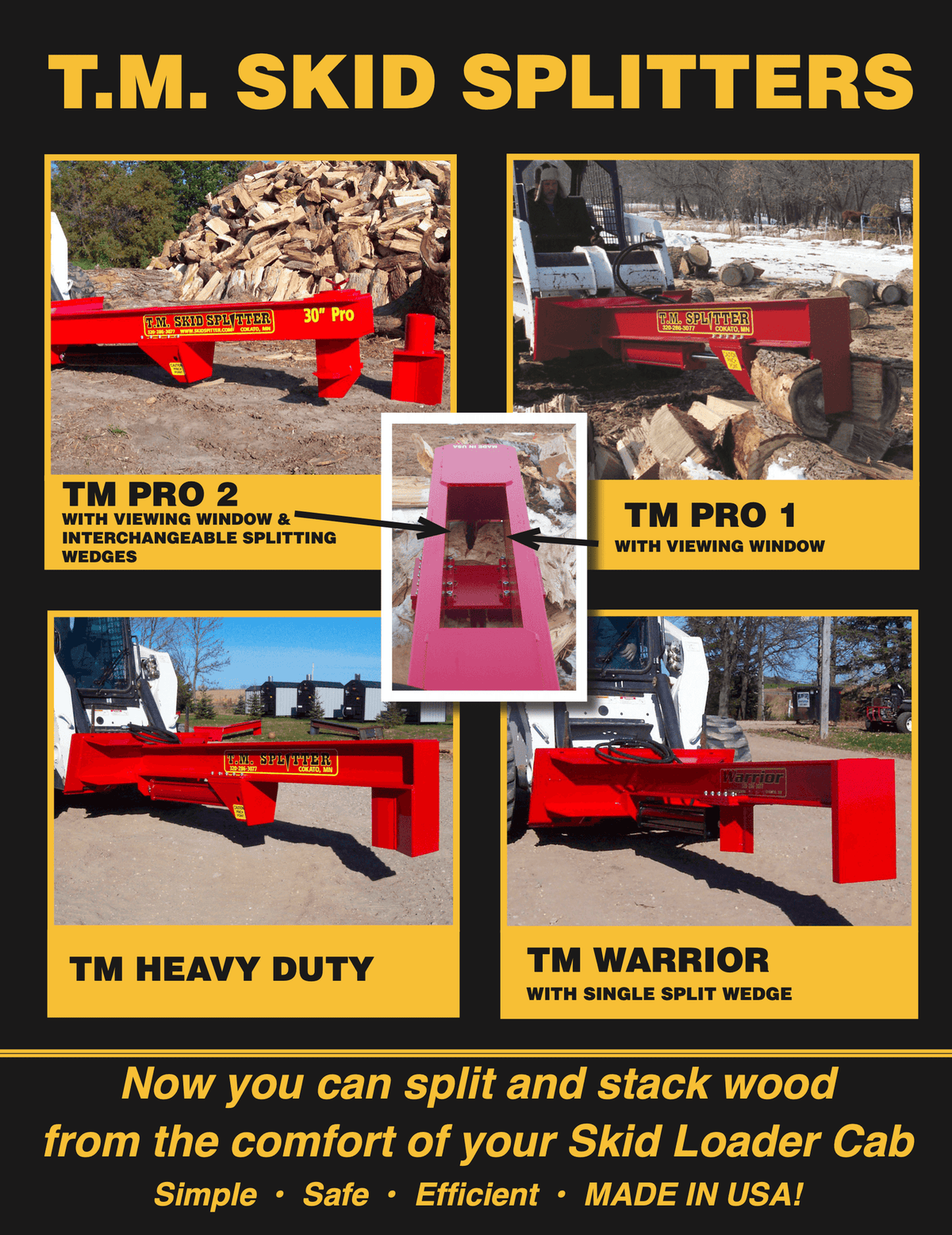 TM Warrior Log Splitter Skid Steer Attachment (30” Stroke) image 5
