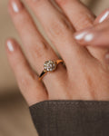 Cosette Antique Victorian 15ct Gold Diamond Cluster Ring