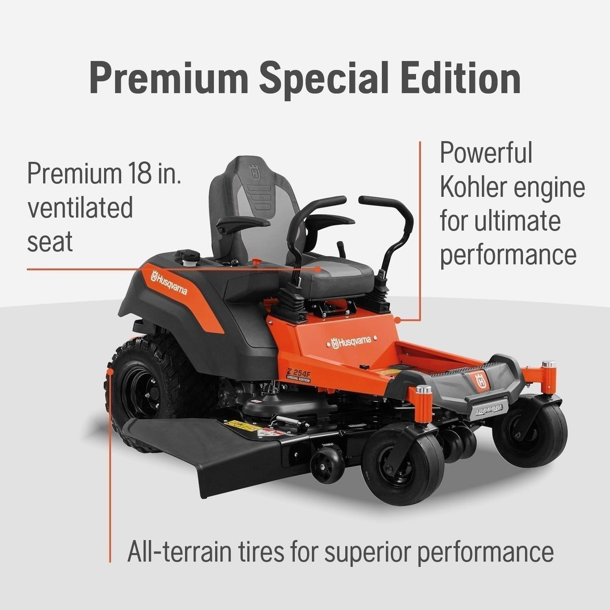 Husqvarna Z254F 24HP 726cc Kawasaki Engine 54″ FAB Z-Turn Mower Premium Special Edition 967844903 image 7