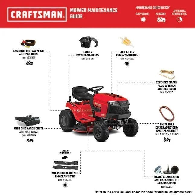 CRAFTSMAN T100 36-in 11.5-HP Riding Lawn Mower image 16