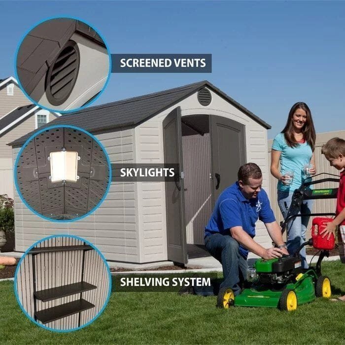 Lifetime Outdoor Storage Shed – 8′ x 12.5′ image 14