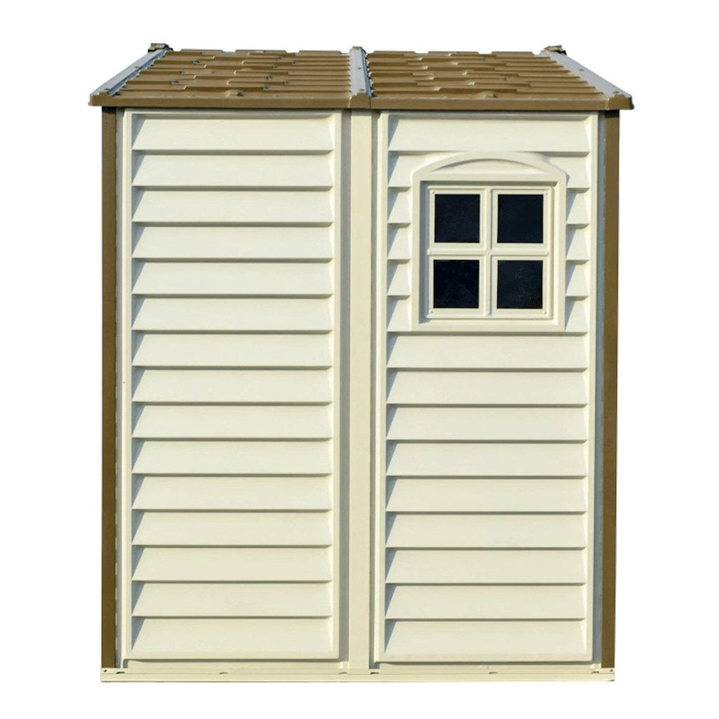DuraMax 8ft x 6ft Storeall Vinyl Shed with Foundation Kit and window image 6