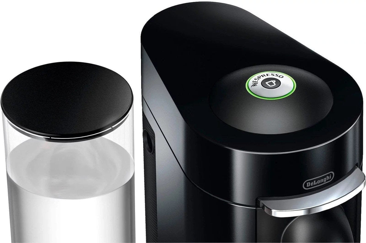 De’Longhi – Nespresso Vertuo Plus Deluxe Coffee and Espresso Maker by De’Longhi, Piano Black with Aeroccino Milk Frother – Piano Black image 1