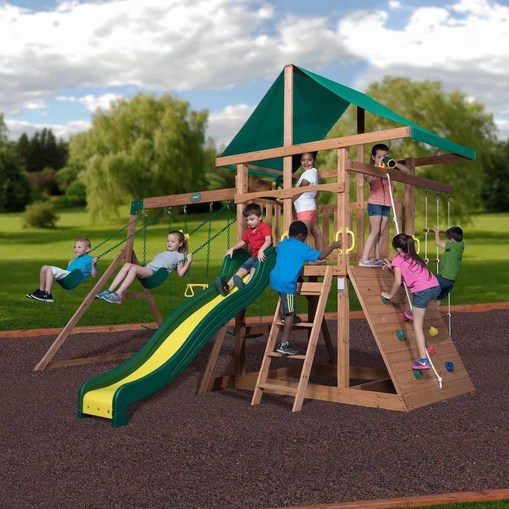 Backyard Discovery Mount McKinley All Cedar Wood Swing Set image 2