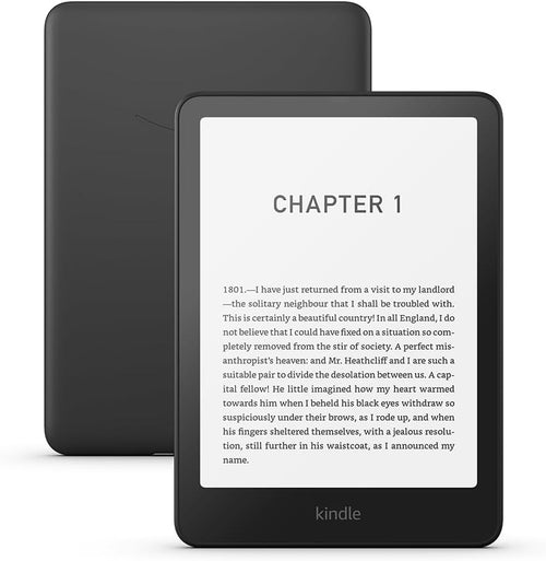 Amazon Kindle Paperwhite (newest gen) – Our fastest Kindle ever, with new glare-free display and weeks of battery life – 16GB – Without Ads - Black