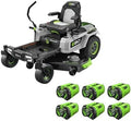 EGO Power+ Electric Riding Lawn Mower, 52″ Deck with Zero Turn Radius, Includes (6) 56V 12.0Ah Batteries and Chargers – ZT5207L image 0