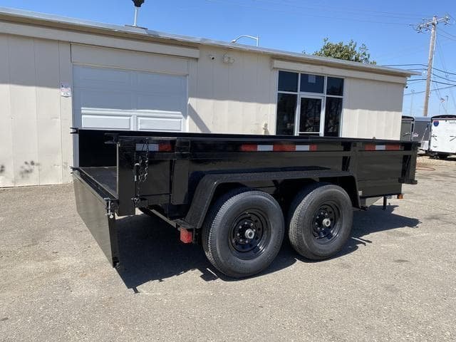 6×12 Dual-Axle Dump Trailer – 12,000 lb Heavy-Duty Hauler for Construction & Landscaping image 1