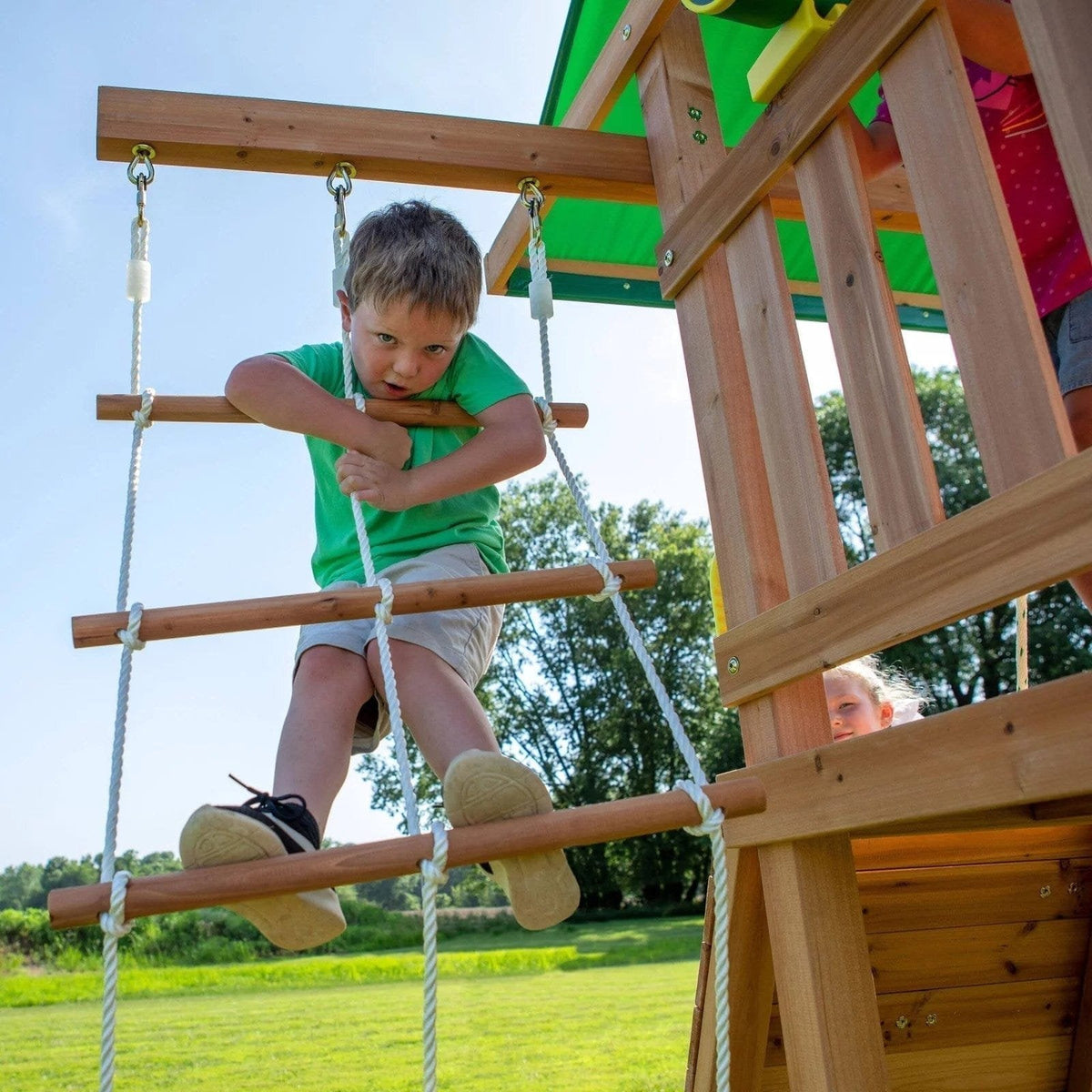 Backyard Discovery Mount McKinley All Cedar Wood Swing Set image 1