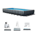 INTEX 26373EH Ultra XTR Deluxe Rectangular Above Ground Swimming Pool Set: 32ft x 16ft x 52in – Includes 2800 GPH Sand Filter Pump – SuperTough Puncture/Rust Resistant – Easy to Assemble image 0