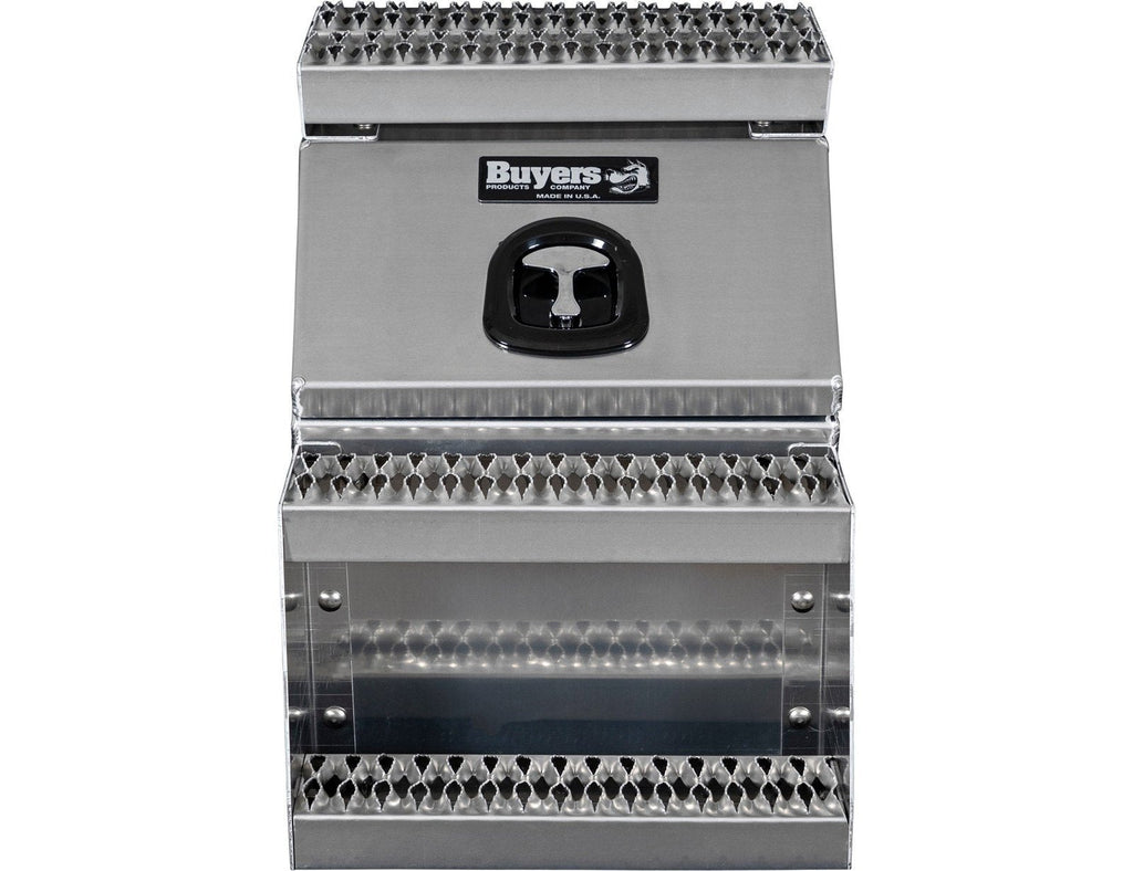 Buyers Products 28-in x 24-in x 18-in Smooth Aluminum Step Box Truck Tool Box 1705281 image 8