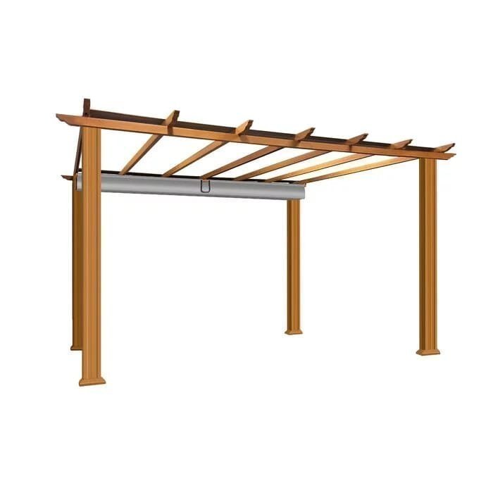 Verona 16 Ft. W x 11 Ft. D Aluminum Pergola with Canopy image 2