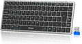 Wireless Keyboard, Bluetooth Keyboard for 4 Multi Devices